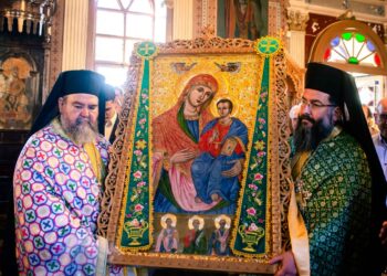 Ενθρόνιση της Εικόνος της Παναγίας «Η πάντων Ελπίς» στα Λέϊκα Καλαμάτας