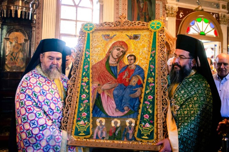 Ενθρόνιση της Εικόνος της Παναγίας «Η πάντων Ελπίς» στα Λέϊκα Καλαμάτας