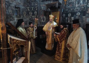 Τιμώντας τον όσιο Στυλιανό: Θεία Λειτουργία στην Ι.Μ. Αγίας Τριάδος Σάικας