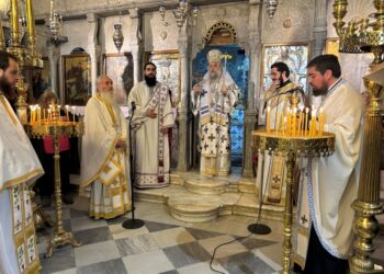 Ο Μητρ. Παροναξίας Καλλίνικος στο Φιλώτι της Νάξου