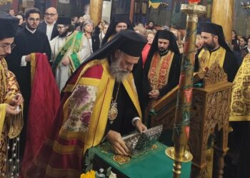 Υποδοχή ιερών λειψάνων των αγίων νεοφανών μαρτύρων Ραφαήλ, Νικολάου και Ειρήνης στον Ι.Ν. Αγίας Παρασκευής Καρδίτσης