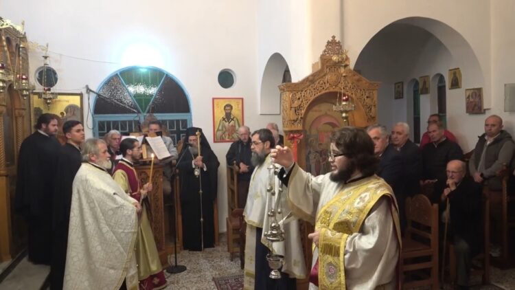 Εσπερινός των Εισοδίων της Θεοτόκου στον Ι. Ν. Ρυζίου Φαρσάλων