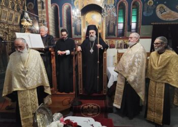 Εσπερινός επί τη ιερά μνήμη του Αγίου Γρηγορίου στον Ι.Ν. Αγίας Τριάδος Δαφνοσπηλιάς