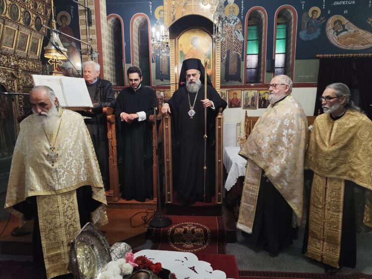 Εσπερινός επί τη ιερά μνήμη του Αγίου Γρηγορίου στον Ι.Ν. Αγίας Τριάδος Δαφνοσπηλιάς