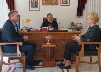 Στον Μητροπολίτη Μεσσηνίας ο νέος Διοικητής του Νοσοκομείου Καλαμάτας