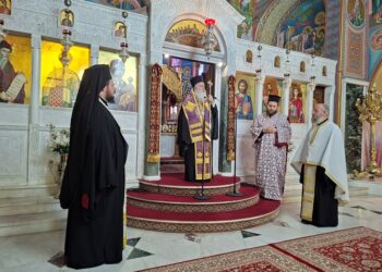 Η Εξόδιος Ακολουθία της μακαριστής Φωτεινής Αηδονίδη στον Ι. Ναό Αγίου Δημητρίου Μελισσίου