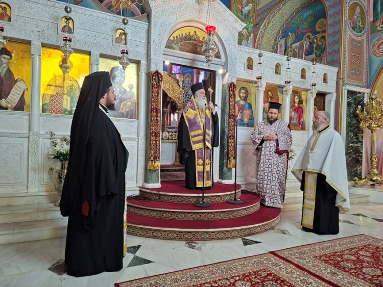 Η Εξόδιος Ακολουθία της μακαριστής Φωτεινής Αηδονίδη στον Ι. Ναό Αγίου Δημητρίου Μελισσίου