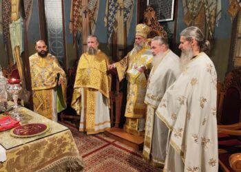 Αγρυπνία επί τη ανακομιδή των ιερών λειψάνων του Αγίου Γεωργίου στην Καρδίτσα