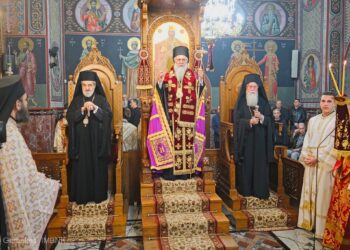 Μέγας πολυαρχιερατικός εσπερινός για την Αγία Αικατερίνη, πολιούχο της Κατερίνης