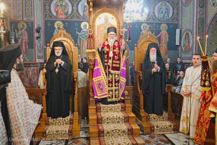 Μέγας πολυαρχιερατικός εσπερινός για την Αγία Αικατερίνη, πολιούχο της Κατερίνης