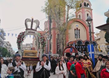 Πολυαρχιερατικό συλλείτουργο για την Αγία Αικατερίνη, πολιούχο της Κατερίνης