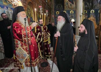 Αρχιερατική αγρυπνία και κουρά μοναχού στην Ι. Μονή Παναγίας Δοβρά στη Βέροια