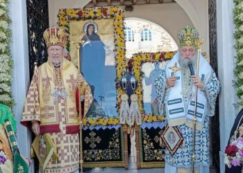 Η εορτή της Οσίας Θεοκτίστης και του Αγίου Νεκταρίου στην Πάρο