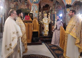 ΑΡΧΙΕΡΑΤΙΚΗ Θ. ΛΕΙΤΟΥΡΓΙΑ ΑΠΟ ΤΟΝ  ΜΗΤΡ. ΚΟΡΙΝΘΟΥ ΣΤΟΝ Ι. ΝΑΟ ΤΙΜΙΟΥ ΠΡΟΔΡΟΜΟΥ ΛΟΥΤΡΑΚΙΟΥ.