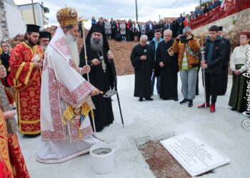 Ο Φθιώτιδος Συμεών έθεσε τον θεμέλιο λίθο ενός ακόμη μεγάλου έργου
