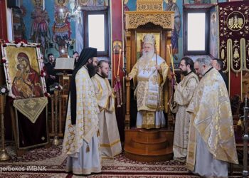 Αρχιερατική λειτουργία στη Βραχιά Θεσσαλονίκης
