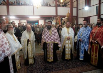 Ο Εσπερινός της Αγίας Αικατερίνης στην Καλαμάτα.