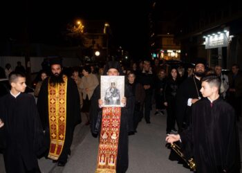 Υποδοχή της Ιεράς Εικόνος της Αγίας Παρασκευής στην Καλαμάτα
