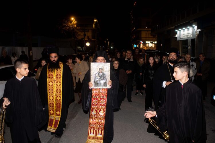 Υποδοχή της Ιεράς Εικόνος της Αγίας Παρασκευής στην Καλαμάτα