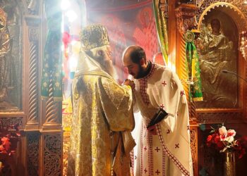 Χειροτονία νέου Πρεσβυτέρου  στη Μονή Χρυσοπηγής