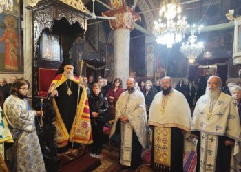 Η δίζωνη εικόνα της Υπεραγίας Θεοτόκου και η Ακολουθία του Εσπερινού για την μνήμη του Aγίου Νικολάου στα Φάρσαλα