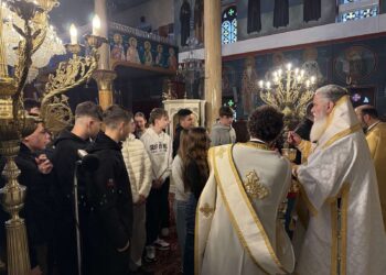 Αρχιερατική Θεία Λειτουργία υπέρ των μαθητών του Γυμνασίου και του Λυκείου Διακοπτού