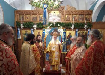 Λαμπρός ὁ ἑορτασμός τοῦ ἐν Ἁγίοις πατρός ἡμῶν Σπυρίδωνος τοῦ θαυματουργοῦ στήν Ι.Μ. Σάμου