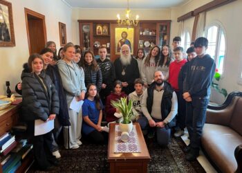 Τά κάλαντα τῶν Χριστουγέννων στόν Μητροπολίτη  Νέας Σμύρνης