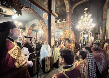 Πανηγυρικός Εσπερινός Αγίου Ιερομάρτυρος Ελευθερίου στη Ν. Ιωνία