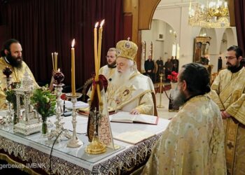 Μεθεόρτια αρχιερατική θεία Λειτουργία στον Ιερό Ναό Αγίου Σπυρίδωνος Κουλούρας