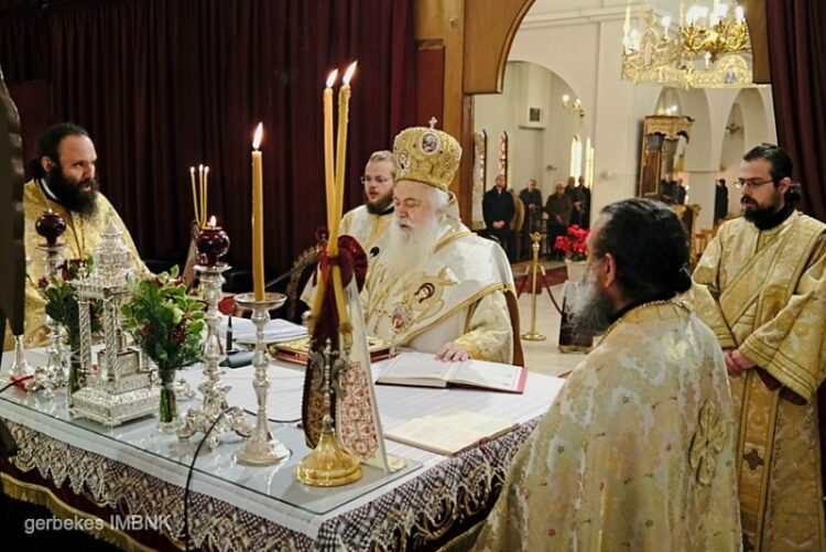 Μεθεόρτια αρχιερατική θεία Λειτουργία στον Ιερό Ναό Αγίου Σπυρίδωνος Κουλούρας