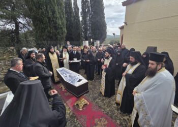 Η Εξόδιος Ακολουθία της μακαριστής Παναρέτης μοναχής της Ι. Μ. Καλτεζών