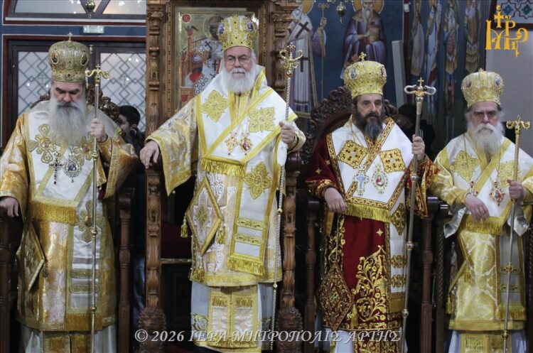 Άρτα: Με Πολυαρχιερατική Θεία Λειτουργία ετιμήθη ο Όσιος Μάξιμος ο Γραικός