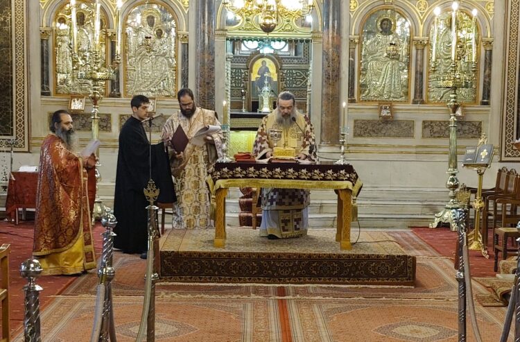 Η Θ. Λειτουργία του Αγ. Γρηγορίου του Θεολόγου στην Ι. Μ. Χίου