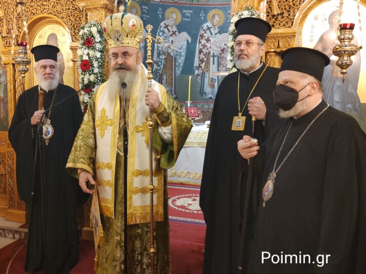 Πολυαρχιερατικό συλλείτουργο για τα ονομαστήρια του Μητρ. Περιστερίου Γρηγορίου