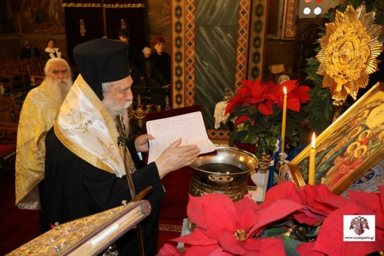 Ο Μεγάλος Αγιασμός στον Μητροπολιτικό Ναό Ευαγγελιστρίας Σπάρτης