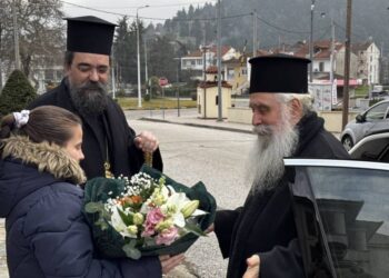 Άφιξη του Σεβ. Αρχιεπισκόπου Σινά, Φαράν και Ραϊθώ κ. Συμεών στην Ιερά Μητρόπολη Καστορίας