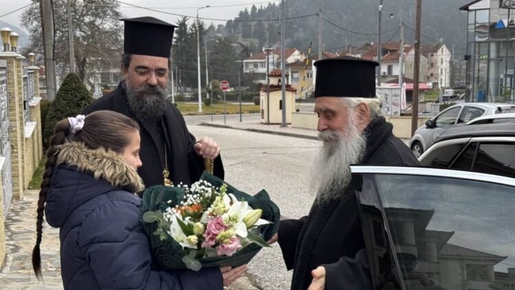 Άφιξη του Σεβ. Αρχιεπισκόπου Σινά, Φαράν και Ραϊθώ κ. Συμεών στην Ιερά Μητρόπολη Καστορίας