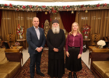 Στο Μοναστήρι του Τρικόρφου ο Κοσμήτωρ της Θεολογικής Σχολής του ΕΚΠΑ κ. Εμμανουήλ Καραγεωργούδης