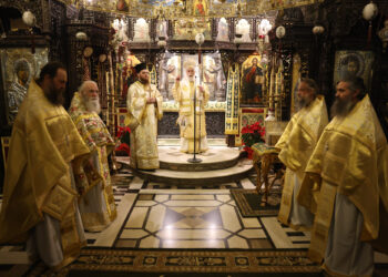 Ο Μητροπολίτης Φωκίδος στην Ιερά Μονή Τρικόρφου για την εορτή του Αγίου Σεραφείμ του Σάρωφ