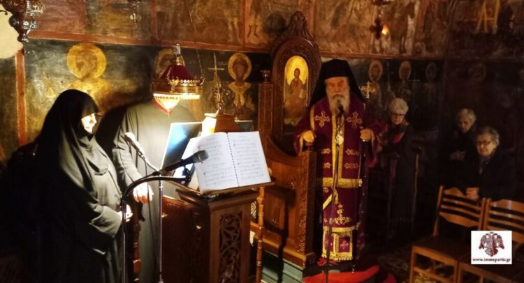 Προηγιασμένη Θεία Λειτουργία στην Ιερά Μονή Καστρίου στον Ταΰγετο