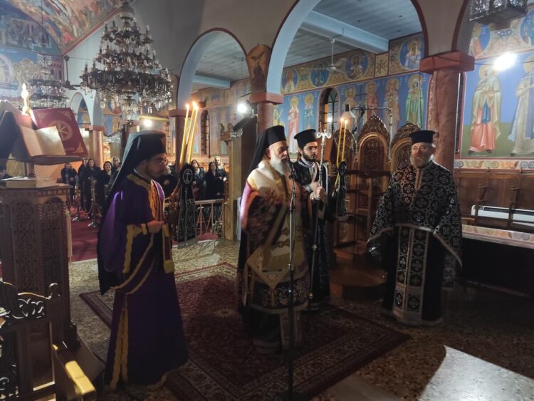 Προηγιασμένη Θεία Λειτουργία στον Ι.Ν. Αγίας Παρασκευής Μυρίνης