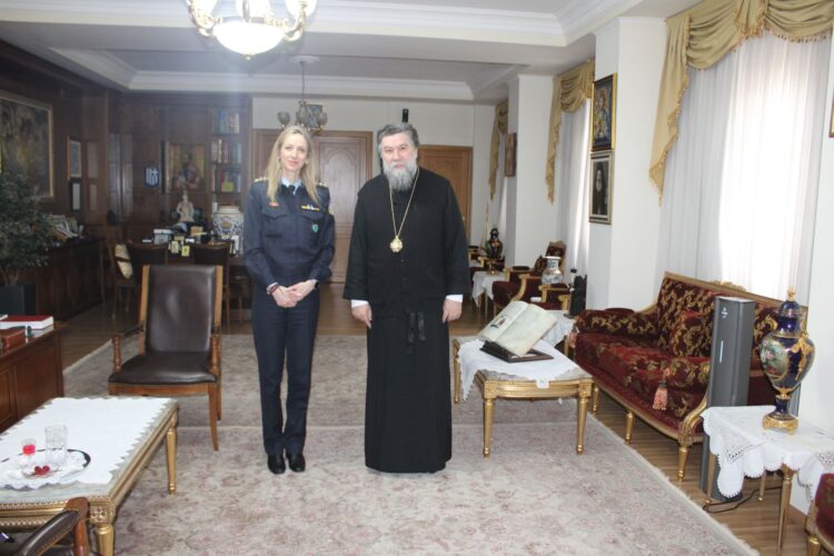 Εθιμοτυπική επίσκεψη της νέας Αστυνομικής Διευθύντριας στον Σεβ. Μητροπολίτη Σερρών