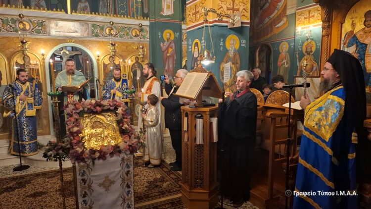 Η Α’ Στάση των Χαιρετισμών της Παναγίας  στο Μενίδι Αιτωλοακαρνανίας