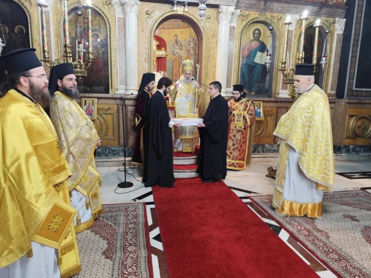 Η Κυριακή των Απόκρεω στον Μητροπολιτικό Καρδίτσας τιμώντας τον Άγιο Δαμιανό τον εκ Μυριχόβου