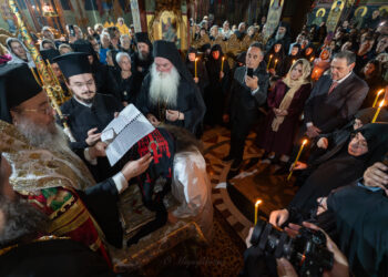 Κουρά νέας Μοναχής στην Ιερά Μονή Ευαγγελισμού της Θεοτόκου Ολυμπιάδος