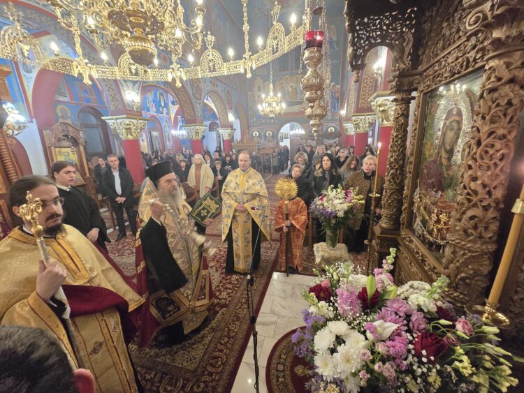 Η Α΄ ΣΤΑΣΗ ΤΩΝ ΧΑΙΡΕΤΙΣΜΩΝ ΤΗΣ ΘΕΟΤΟΚΟΥ ΣΤΟΝ ΚΑΘΕΔΡΙΚΟ ΙΕΡΟ ΝΑΟ ΤΗΣ ΙΕΡΙΣΣΟΥ