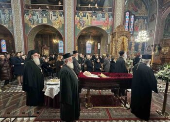 Νεκρώσιμη ακολουθία Πρωτοπρεσβύτερου Γεωργίου Μπιλιάγκα στην Κατερίνη
