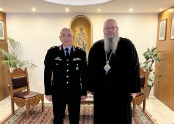 Εθιμοτυπική επίσκεψη  του νέου Γενικού Περιφερειακού Αστυνομικού Διευθυντή Θεσσαλίας στον Μητρ. Λαρίσης 