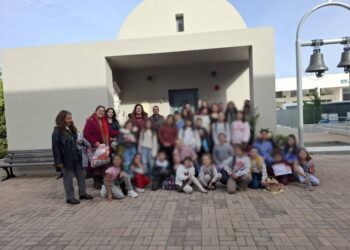 ΕΝΘΟΥΣΙΩΔΗΣ ΣΥΜΜΕΤΟΧΗ ΠΑΙΔΙΩΝ ΣΤΟ ΕΡΓΑΣΤΗΡΙ ΑΓΙΟΓΡΑΦΙΑΣ ΤΟΥ ΠΟΛΙΤΙΣΤΙΚΟΥ-ΠΝΕΥΜΑΤΙΚΟΥ ΚΕΝΤΡΟΥ ΤΗΣ Ι. ΜΗΤΡΟΠΟΛΕΩΣ ΧΑΛΚΙΔΟΣ